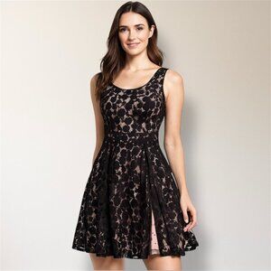 Disney Minnie Rocks the Dots Black Polka Dot Lace Mini Dress Whimsigoth Witchy S